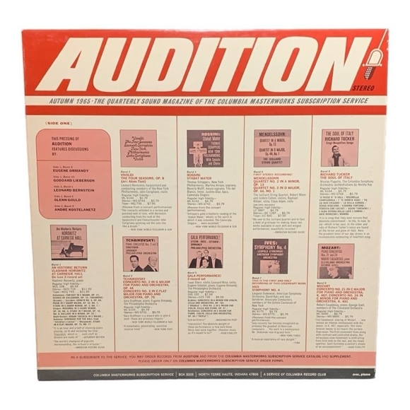 LP Audition Autumn 1965 Vinyl Record - Picture 1 of 2
